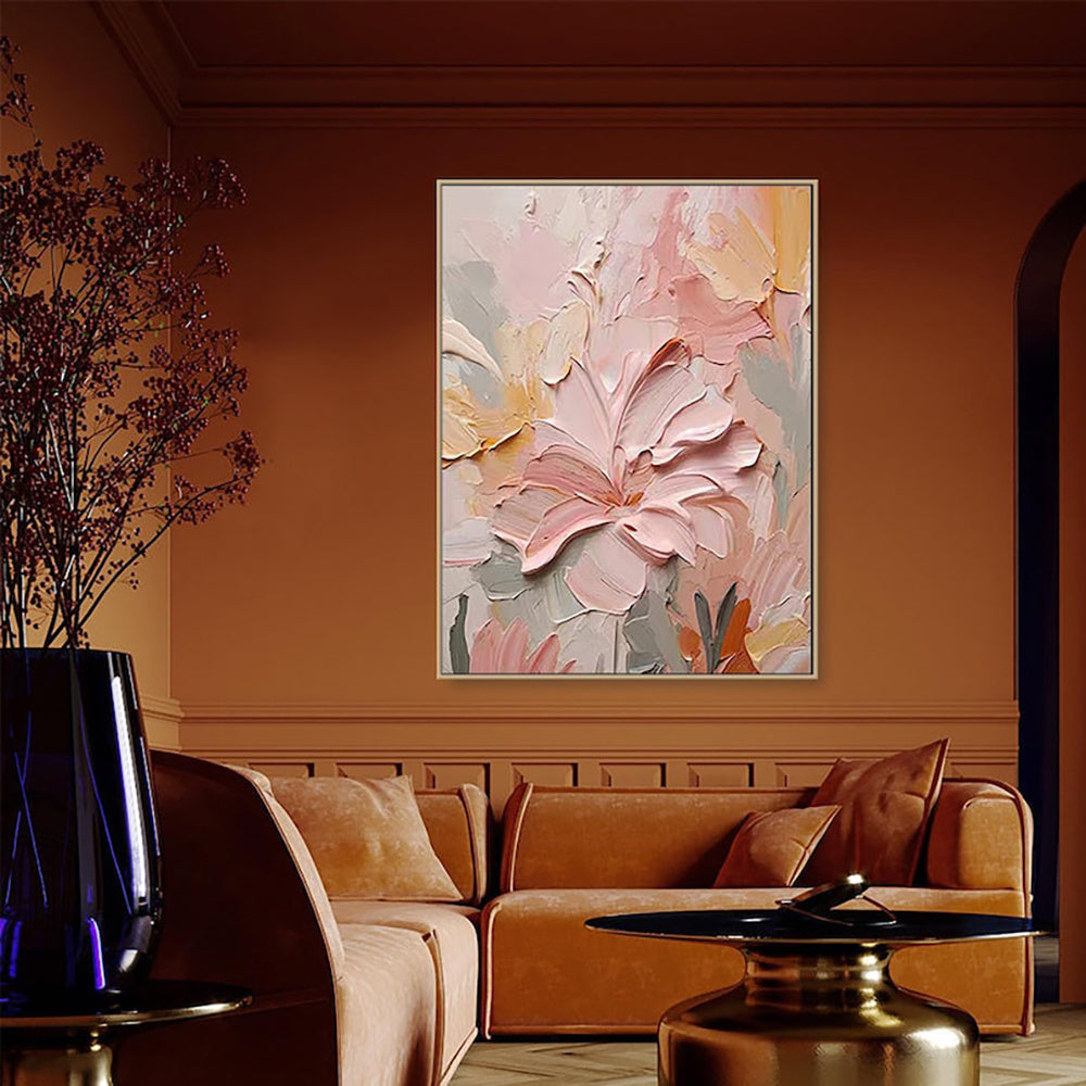 Handmade Oil Painting Canvas Wall Art Decoration 3D Texture Thick Oil Flowers Modern Abstract For Home Room Decor